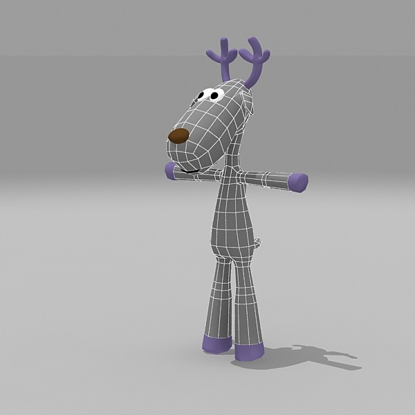 3d max deer cartoon - deer , cartoon deer, reindeer by tsogt hun taij